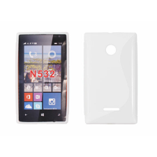 Microsoft Lumia  532, Szilikon tok, S-Case, fehér tok és táska