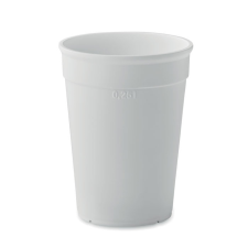 Midocean Újrahaszn. PP repohár 250 ml bögrék, csészék