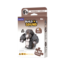 MierEdu - Hangot adó 3D állatos puzzle - Gorilla kreatív és készségfejlesztő