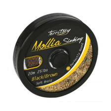  Mikado mollia hooklink black/brown bojlis fonott előke 20m 25lbs horgászzsinór