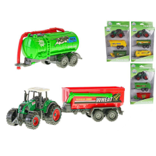 Mikro Trading Traktor utánfutóval Farm szett 3típus autópálya és játékautó