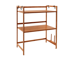  Mikrohullámú sütő állvány, helytakarékos, kétszintes kialakítás, csokoládé papírárú, csomagoló és tárolóeszköz