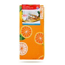  Mikroszálas edényszárító alátét - 38 x 51 cm - narancs mintás konyhai eszköz