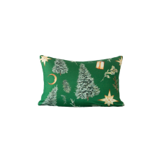  Mikroszálas párnahuzat GREEN CHRISTMAS 70x90 cm, zöld lakástextília