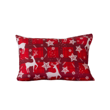  Mikroszálas párnahuzat VELVET CHRISTMAS 50x70 cm, piros lakástextília