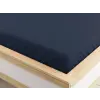  Mikroszálas sötétkék gumis lepedő 180 x 200 cm