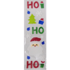 Mikulás Ho ho ho - Karácsonyi ablak zselé dekor karácsonyi ablakdekoráció