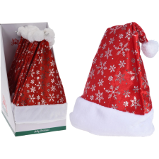  Mikulás sapka hópihés modell 4 cm karácsonyi dekoráció