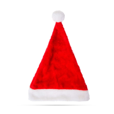  Mikulás sapka - piros / fehér karácsonyi dekoráció