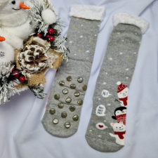  Mikulásos-Karácsonyi női vastag csúszásgátlós zokni 38-41 női zokni