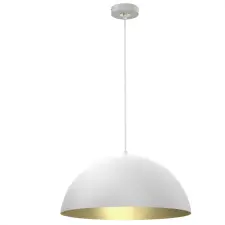 MILAGRO Beta fehér / arany függőlámpa 45cm (MLP7974) 1xE27 világítás