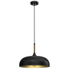 MILAGRO Fekete/arany függőlámpa Milagro Lincoln Black 35cm (MLP8030) 1xE27