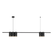 MILAGRO Fekete függőlámpa spotlámpa Milagro Genesis Black Line (ML0367) 5xGU10 világítás