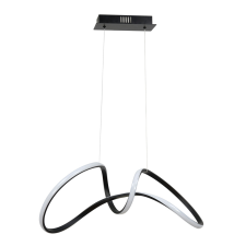 MILAGRO Modern LED függőlámpa fekete 48W Milagro Tesoro Black 2400lm 4000K ML7951 világítás