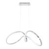 MILAGRO Modern LED függőlámpa króm 48W Milagro Tesoro Chrome 2400lm 4000K ML7952
