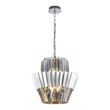 MILAGRO Prémium fém-kristály függőlámpa króm Milagro Donna Chrome (ML0414) 9xE14 világítás