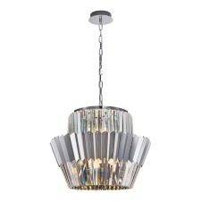 MILAGRO Prémium fém-kristály függőlámpa króm Milagro Donna Chrome (ML0416) 12xE14 világítás