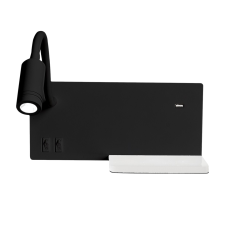 MILAGRO Shelf fekete LED fali lámpa (MIL-ML6344) LED 1 izzós IP20 világítás