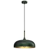 MILAGRO Zöld/arany függőlámpa Milagro Lincoln Green 35cm (MLP8032) 1xE27