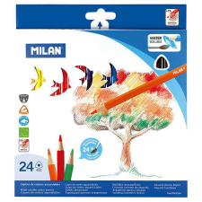 MILAN 431-es Aquarell színesceruza készlet ecsettel - 24 darabos színes ceruza