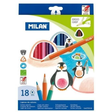 MILAN F34172K18 színes ceruza készlet (18 db / csomag) (0722318 MILAN) színes ceruza