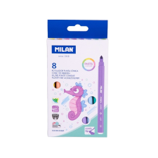 MILAN pasztell színű hengeres filctoll 8db-os kiszerelésben 0612308P filctoll, marker