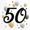  Milestone, Happy Birthday 50 szalvéta 20 db-os