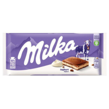 Milka alpesi tej felhasználásával készült tejcsokoládé joghurtos krémtöltelékkel 100 g csokoládé és édesség