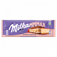 Milka alpesi tejcsokoládé sajttortaízű krémtöltelékkel, epres töltelékkel és keksszel 300 g csokoládé és édesség