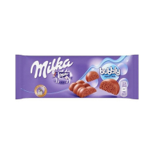 Milka bubbly alpesi táblás csokoládé - 90g csokoládé és édesség