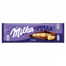Milka Mmmax Triolade alpesi tejcsokoládé fehércsokoládéval és magas kakaótartalmú csokoládéval 280 g csokoládé és édesség