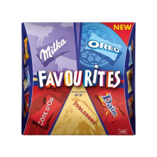 Milka praliné válogatás, favourites assortment - 95g csokoládé és édesség