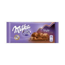Milka triple kakaó táblás csokoládé - 90g csokoládé és édesség