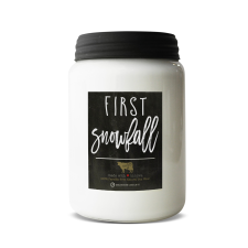Milkhouse Candle Co. MILKHOUSE GYERTYA First Snowfall illatgyertya Farmhouse Jar (737 g), gyertya