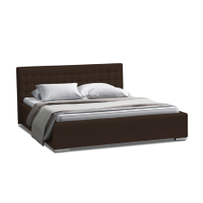 milo TYP11 ágyrácsos ágy, sötétbarna ágy és ágykellék