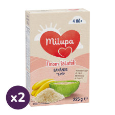 Milupa Finom falatok, Banános tejpép 4 hó+ (2x225 g) bébiétel