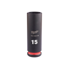  MILWAUKEE Gépi hosszú dugókulcs 3/8" 15 mm CrMo dugókulcs