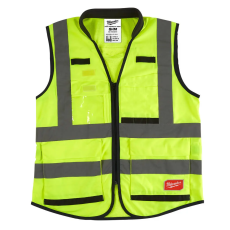 Milwaukee Prémium Láthatósági mellény, sárga - S/M 1 db