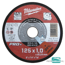 Milwaukee Vágókorong fémre 125x1,0x22,2 inox egyenes SC41 PRO+ tisztító- és takarítószer, higiénia