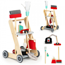 MIM-123 Fa takarító készlet, xxl bevásárlókocsi, porszívó ECOTOYS házimunka