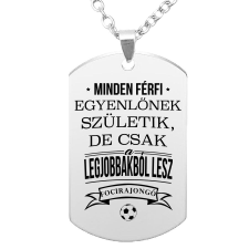Minden férfi egyenlőnek születik – medál lánccal vagy kulcstartóval nyaklánc