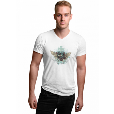  Mindent látó szem - Férfi V Nyakú Póló