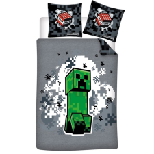 Minecraft ágynemű szürke (Creeper) lakástextília