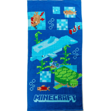 Minecraft Aquatic fürdőlepedő, strand törölköző 70x140cm babatörülköző, kifogó