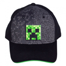 Minecraft baseball sapka, szürke-fekete, Creeper, Astra gyerek sapka