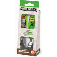 Minecraft Core fém ergo evőeszköz készlet - 2 darabos babaétkészlet