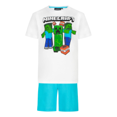 Minecraft Creeper and Zombies rövid ujjú pizsama, 128-as méret