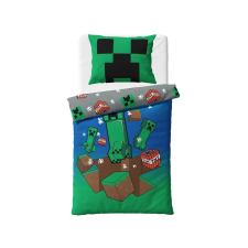 Minecraft Creeper Explode ágyneműhuzat 140×200cm, 80×80 cm lakástextília
