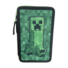 Minecraft Creeper Green kétrekeszes iskolai tolltartó tolltartó