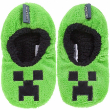 Minecraft Creeper gyerek téli papucs 31-38 gyerek papucs, mamusz